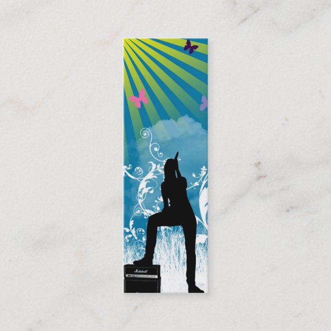 CÁNTELE la tarjeta flaca RUIDOSA del perfil (Anverso)