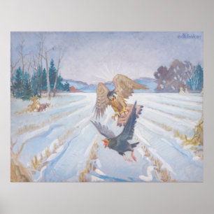 Cantera de Kestrel - Impresión de arte de vida sil