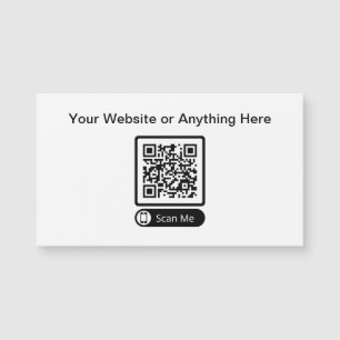 Cantidad reducida de presupuesto Código QR Imán de