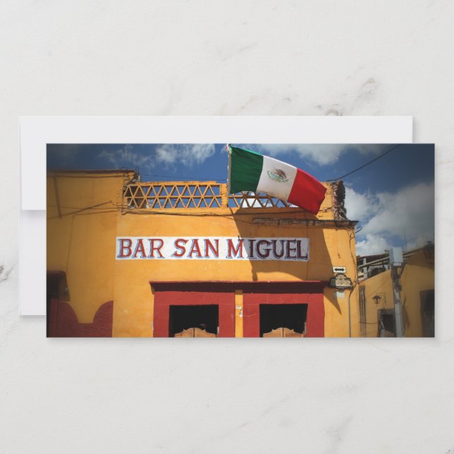 Cantina, San Miguel de Allende, México, tarjeta fo (Anverso)