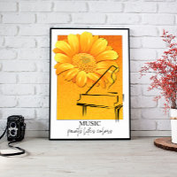 Canto de arte de pared musical