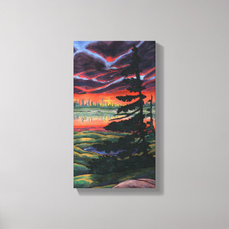 Canto de impresión de pintura paisajística canadie
