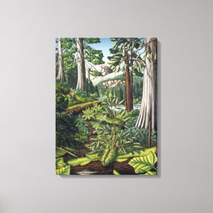 Canto de impresión de pintura paisajística canadie