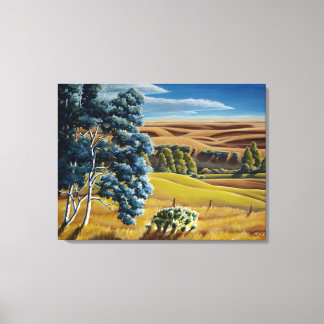 Canto de impresión de pinturas en los pies de pais