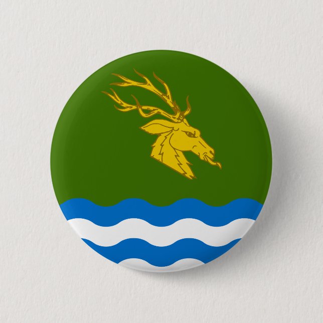 Cantón de Buckston-on-Eno botón de placa de poblac (Anverso)