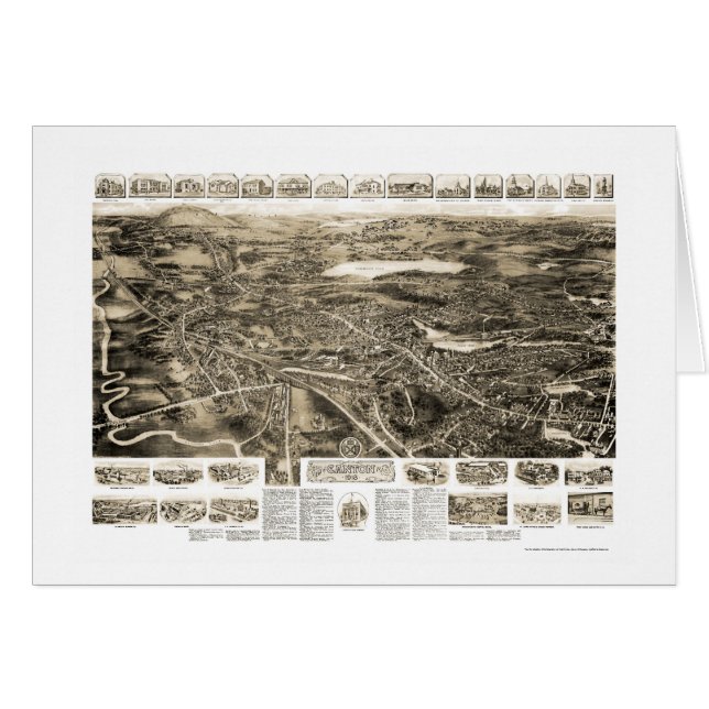 Cantón, mapa panorámico de las MAMÁES - 1918 (Anverso (Horizontal))