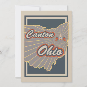 Cantón, Ohio Art Print - Viajes Artísticos v2
