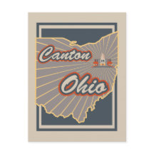 Cantón, postal de Ohio - Postcard de viaje v2