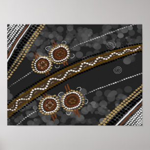 Canvas de arte aborigen - Tribus perdidas