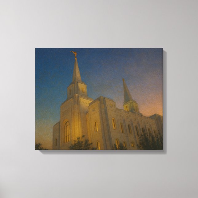 Canvas de arte de Brigham City Utah Temple Paintin (Anverso)