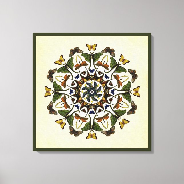 Canvas de arte de la mariposa de la Tierra alada K (Anverso)