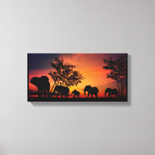 Canvas de arte Elephant Wall
