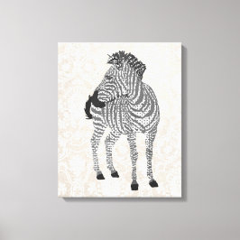 Canvas de arte negro y blanco de Zenya
