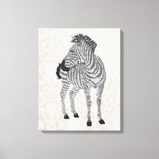 Canvas de arte negro y blanco de Zenya