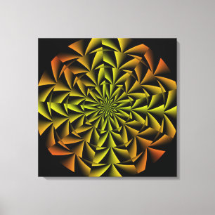 Canvas de arte retro espiral