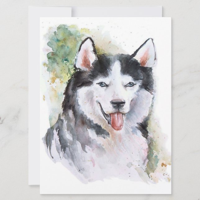 Canvas de perros Husky (Anverso)