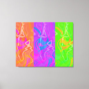 Canvas de triptillos de arte abstracto de funk el