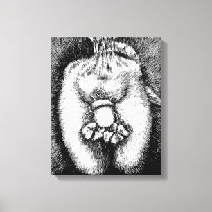 Canvas Dibujo Arte Acorn Lucky Clover Body Bag