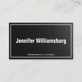 Canvas negras con tarjeta de visita profesional de