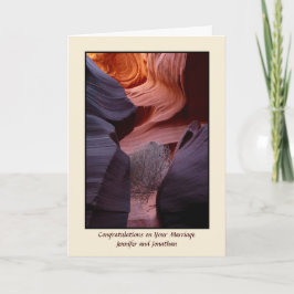 Canyon Tumbleweed, tarjeta de bendición Boda Apach