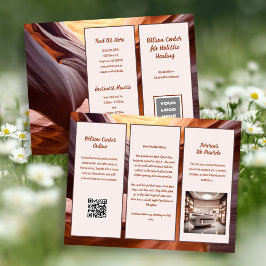 Canyon Walls Nature Business Folleto doblado