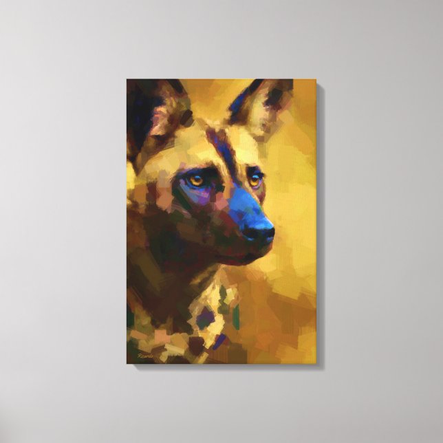 Cão Selvagem Africano Arte (Anverso)