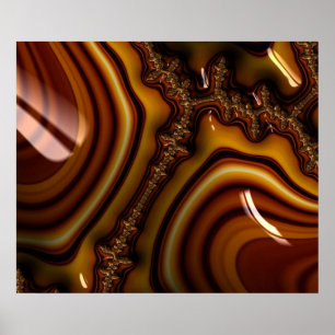 Caoba - impresión del fractal - edición limitada