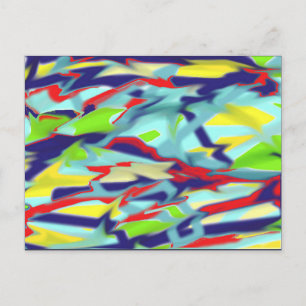 Caos en la forma de la postal del arte digital - A