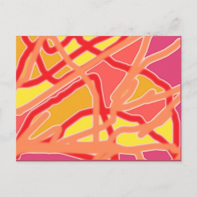 Caos en la forma de la postal del arte digital - r (Anverso)