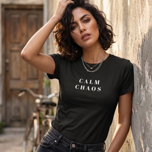 Caos Tranquilo - Camiseta Paradox Mujeres Negro (Subido por el creador)