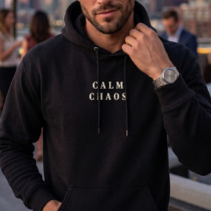 Caos Tranquilo - Sudadera con Capucha Paradox Negr