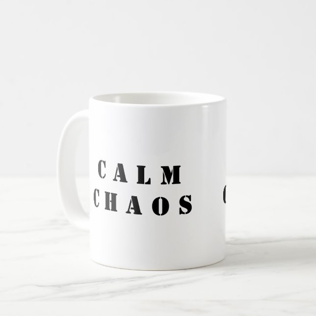 Caos Tranquilo - Taza de Café Paradójica (Anverso izquierdo)