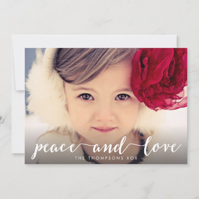 Capa blanca de la foto de Navidad de la escritura (Anverso)