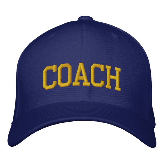 Capa de entrenador personalizada y bordada | GORRA (Anverso)