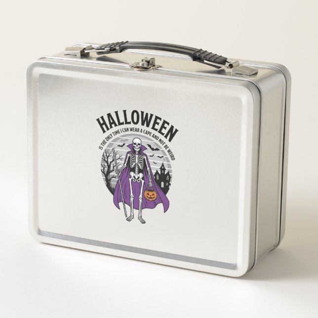 Capa divertida de Halloween de esqueleto cita dise (Anverso)