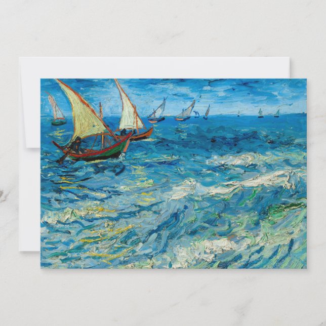 Capa marina en Saintes-Maries | Vincent van Gogh (Anverso)
