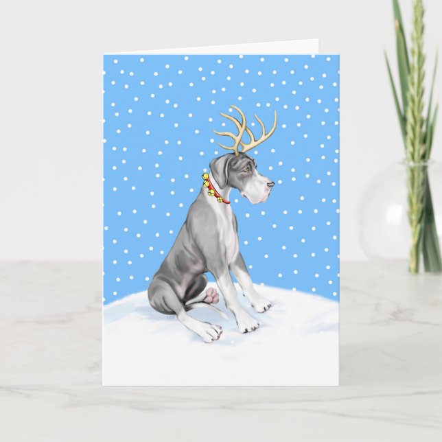 Capa UC del navidad del reno de great dane (Anverso)