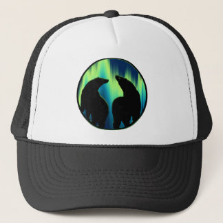 Capas de arte de oso Aurora Gorras de arte nativo