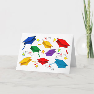 Capas de color - Tarjeta de felicitación de papel