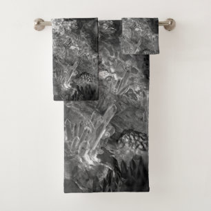Capas de cristales grises