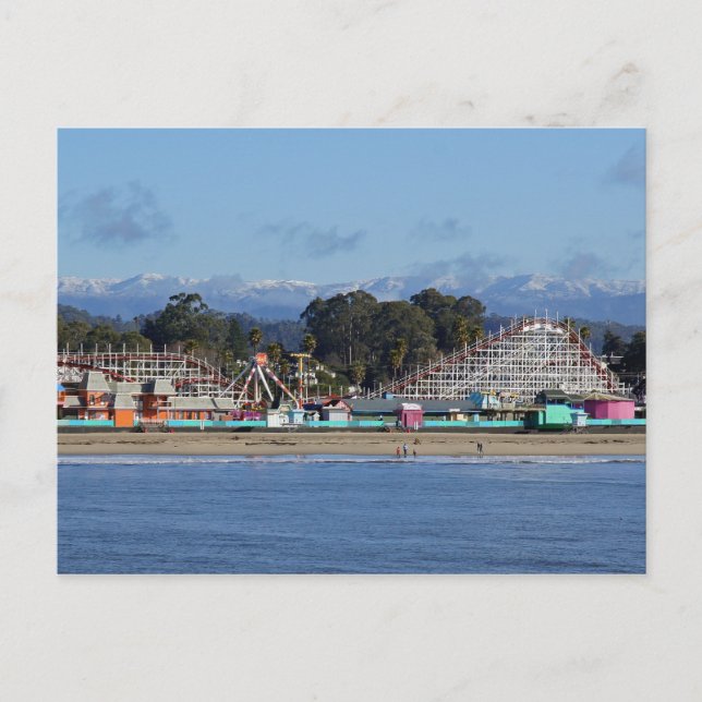 Capas de nieve en postal de Santa Cruz (Anverso)