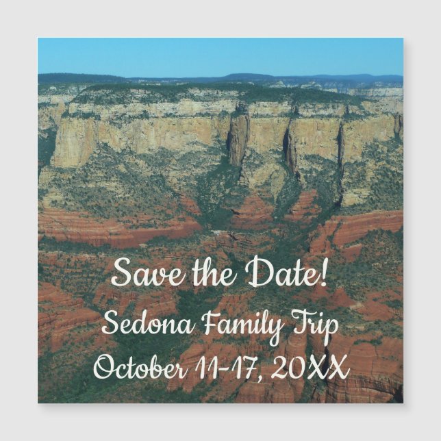 Capas de rocas rojas en Sedona Arizona (Anverso)