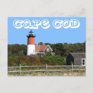 Cape Cod, faro de Nauset, Eastham, tarjeta postal 