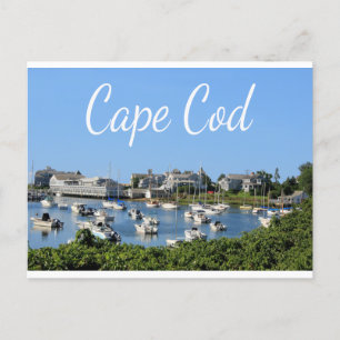 Cape Cod, Harwich MAMÁ la postal del puerto de Wyc