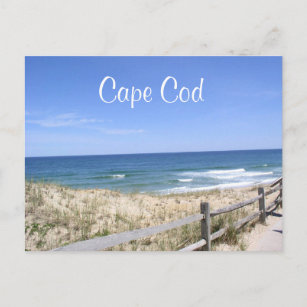 Cape Cod Mass Dunes la tarjeta de correos oceánico