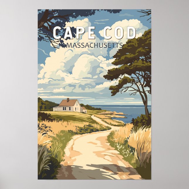 Cape Cod Massachusetts Viajes Arte Vintage (Frente)