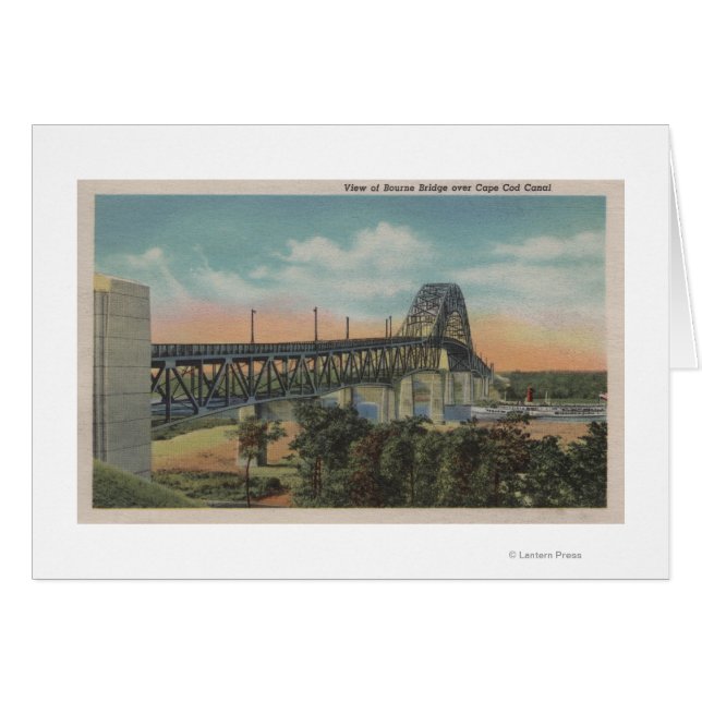 Cape Cod, MassachusettsView of Bourne Bridge (Anverso (Horizontal))
