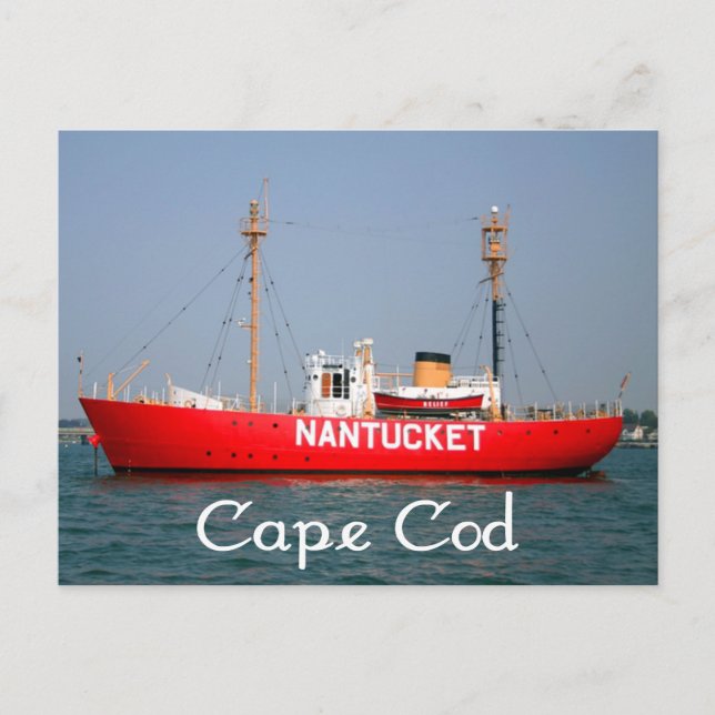 Cape Cod Nantucket, postal de Massachusetts (Anverso)