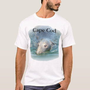 Cape Cod, sello lindo en la camisa para hombre del