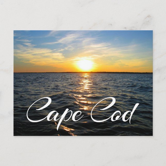 Cape Cod Sunset, Tarjeta de Correo de MAMÁES de Pr (Anverso)